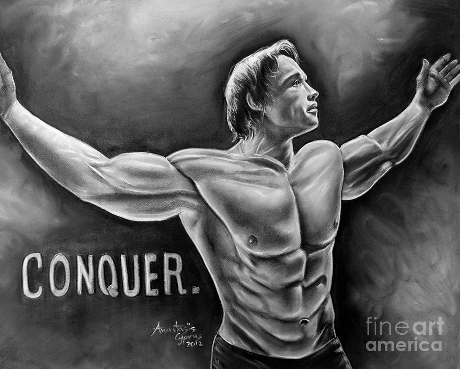 Terminator Drawing - Arnold Schwarzenegger / Conquer by Anastasis  Anastasi