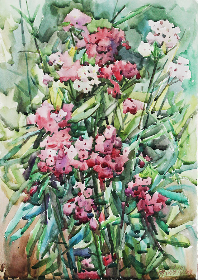Aroma of carnation Painting by Juliya Zhukova