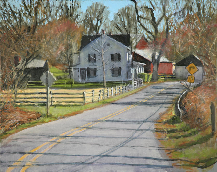 Around the Bend Painting by David Zimmerman