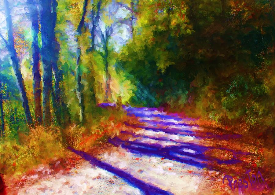 Landscape Impressionism Painting - Around the Bend by Preston Sandlin Landscape Impressionism Painting - Around the Bend by Preston Sandlin