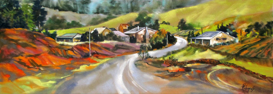 Around The bend Painting by Rae Andrews