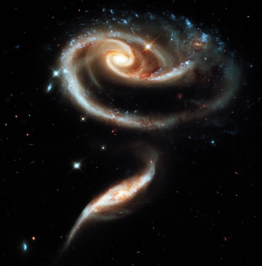 Arp 273 Interacting Galaxies Photograph by Nasa/esa/hubble Heritage Team (stsci/aura)/science Photo Library
