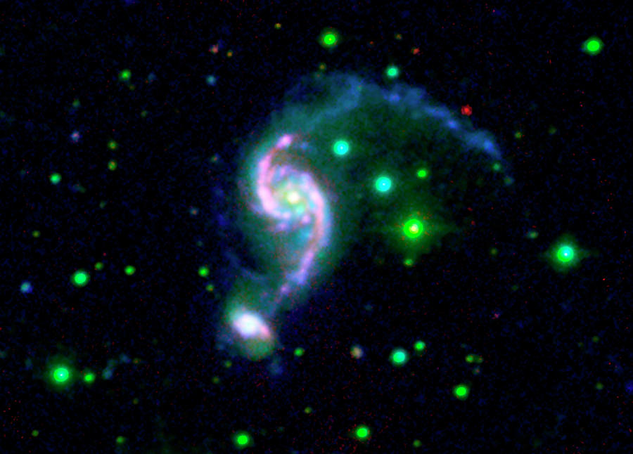 Space Photograph - Arp 82 Colliding Galaxies by Nasa/jpl/etsu/science Photo Library