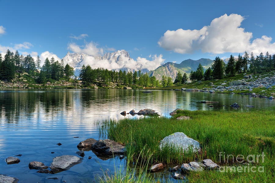Arpy lake - Aosta Valley Photograph by Antonio Scarpi