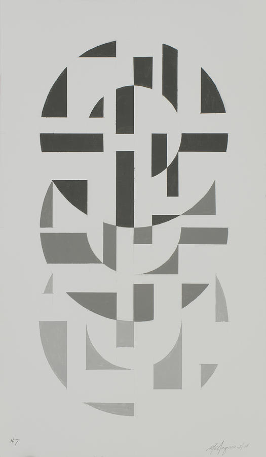Arrangement in Gray #7 Painting by Marston A Jaquis Arrangement in Gray #7 Painting by Marston A Jaquis