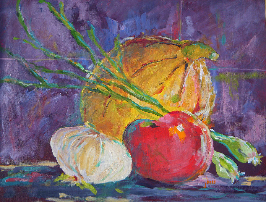 Harvest Bounty Painting by Judy Bess - Fine Art America