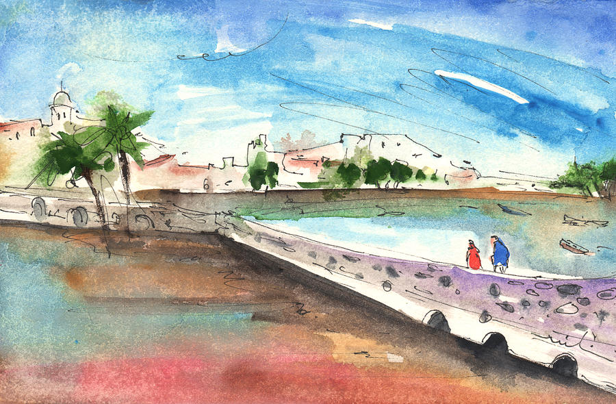 Canary Painting - Arrecife in Lanzarote 02 by Miki De Goodaboom