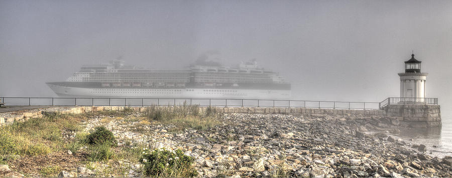 Arrival in the Fog Photograph by David Bishop