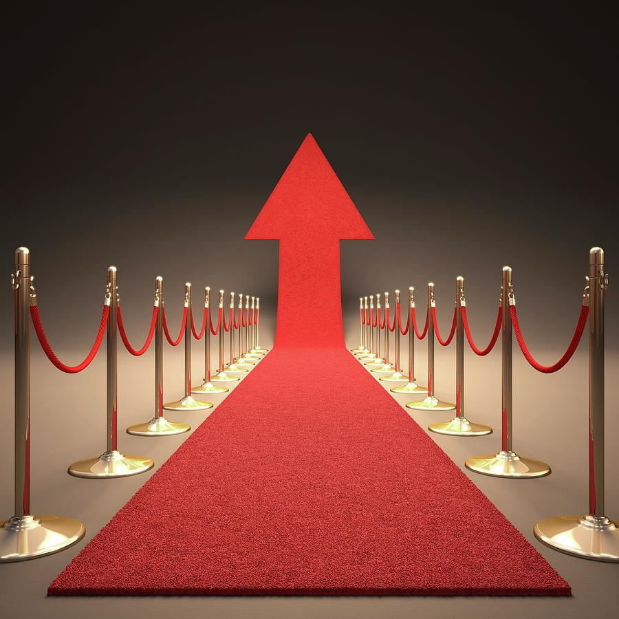 Arrow And Red Carpet Photograph by Ktsdesign