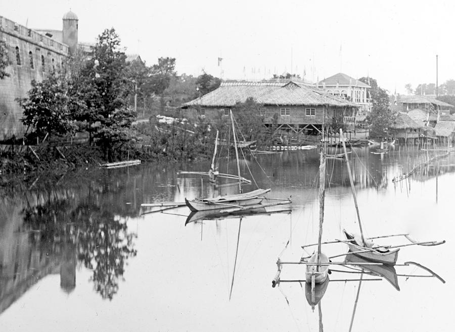Arrow Head Lake Philippine Village 1904 Worlds Fair Vintage P Photograph by A Macarthur Gurmankin