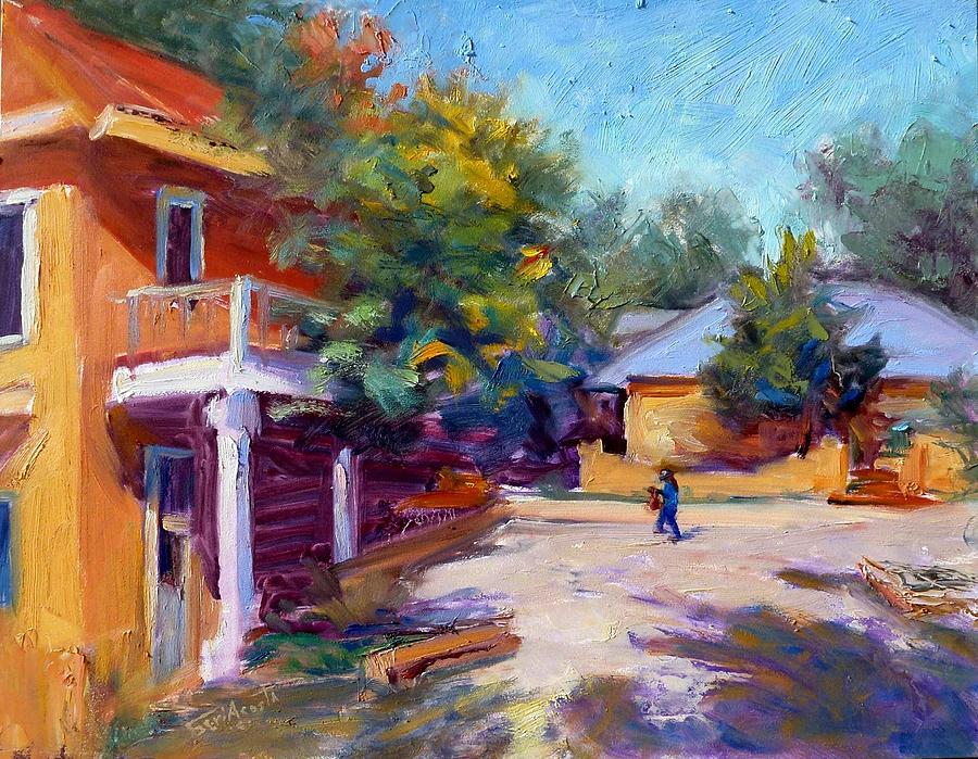 Arroyo Seco Shopping Painting by Geri Acosta
