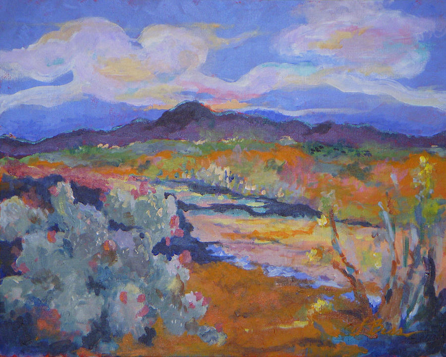 Mountain Painting - Arroyo Sentries by Judy Bess