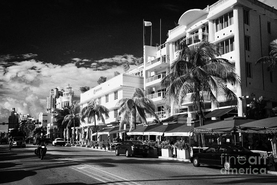 Miami Photograph - Art Deco Historic District Ocean Drive Miami South Beach Florida Usa by Joe Fox