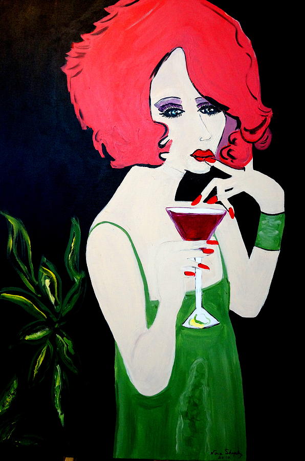The Red Head Painting by Nora Shepley
