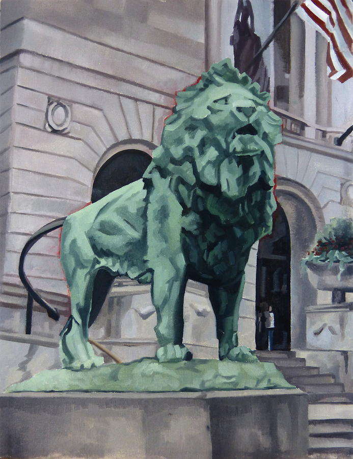 Chicago Painting - Art Institute of Chicago by Rick Liebenow