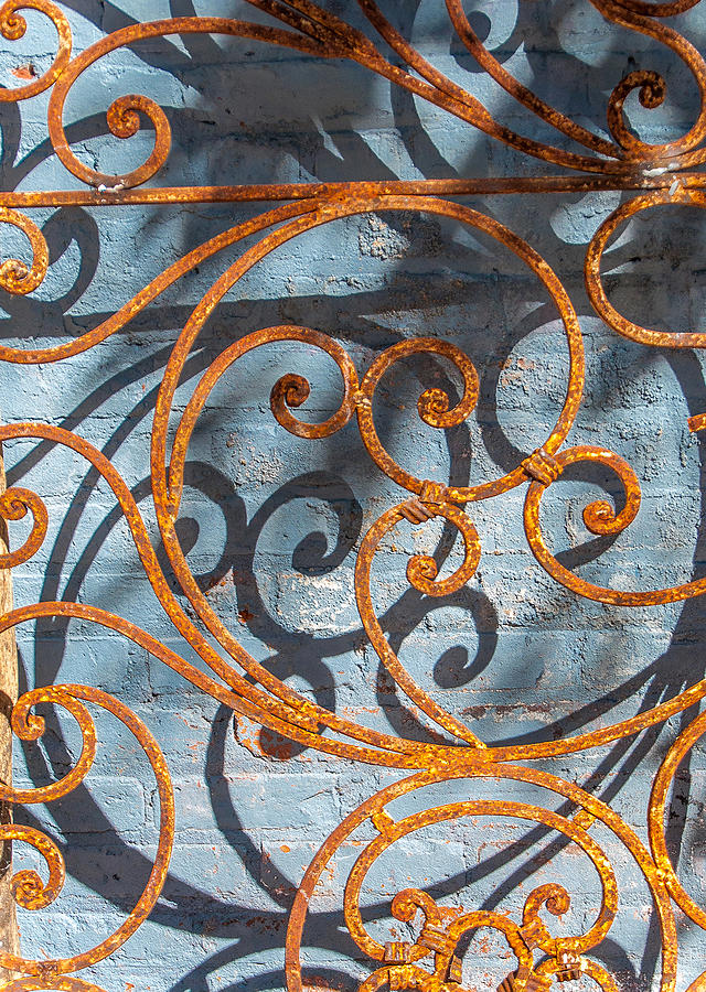 Rust Photograph - Art Line - Rusted Scrolling Iron by Michael Brewer