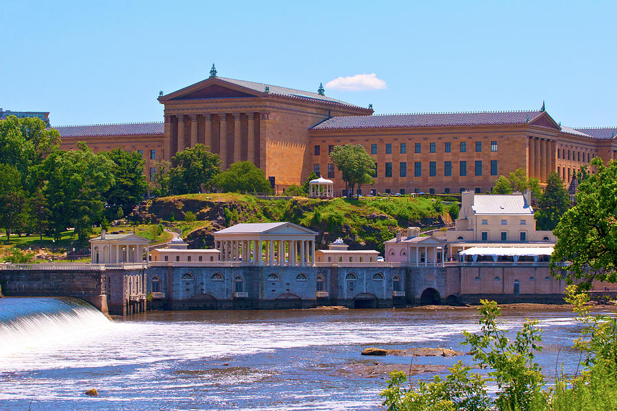 Art Museum and Fairmount Waterworks - HDR Photograph by Lou Ford