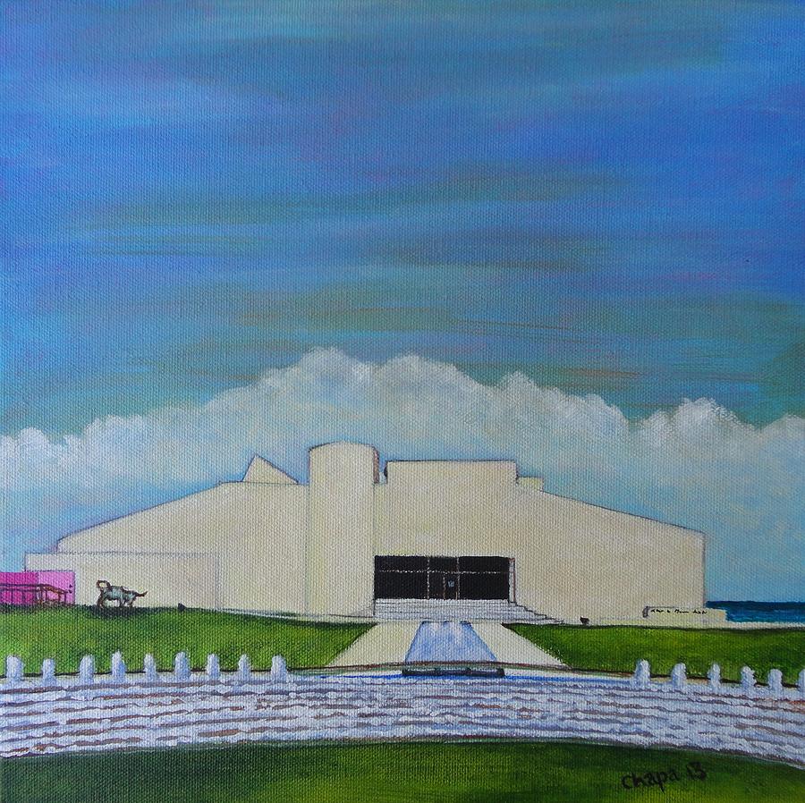 Art Museum of South Texas Painting by Manny Chapa
