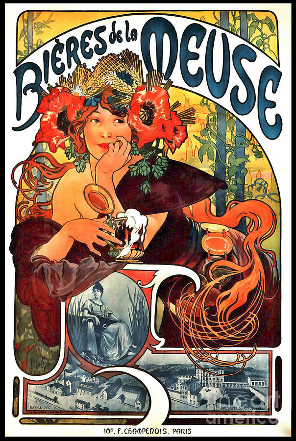 Art Nouveau Beer Ad 1897 Photograph by Padre Art