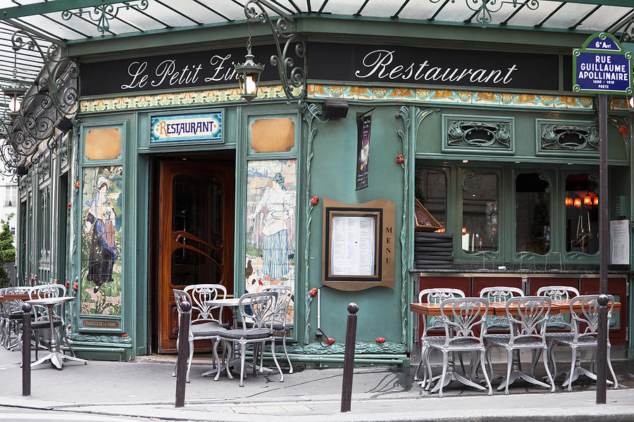 Art Nouveau Restaurant in Saint Germain, Paris, France Photograph by Bim