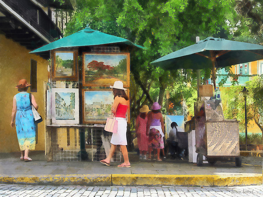Art Show in San Juan Photograph by Susan Savad