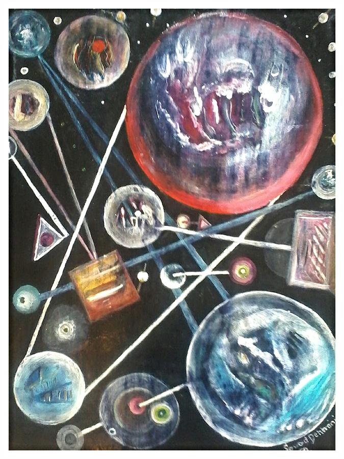 Artds - The Galaxy Painting By Souad Dehhani - Fine Art America