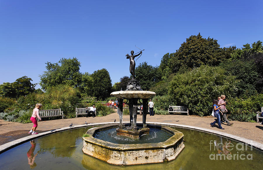 London Photograph - Artemis with Bow statue in Hyde Park London England by Robert Preston