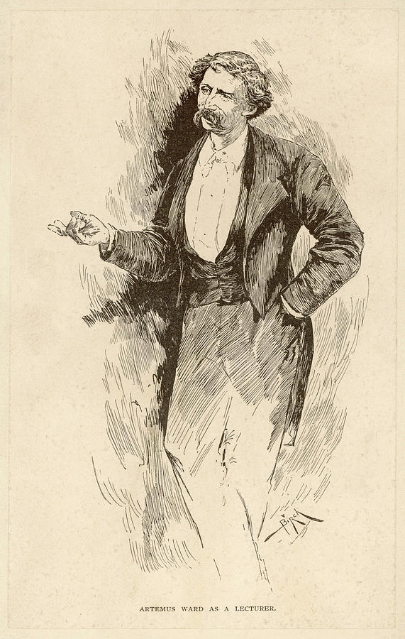 Ward Drawing - Artemus Ward (charles Farrar Browne) by Mary Evans Picture Library