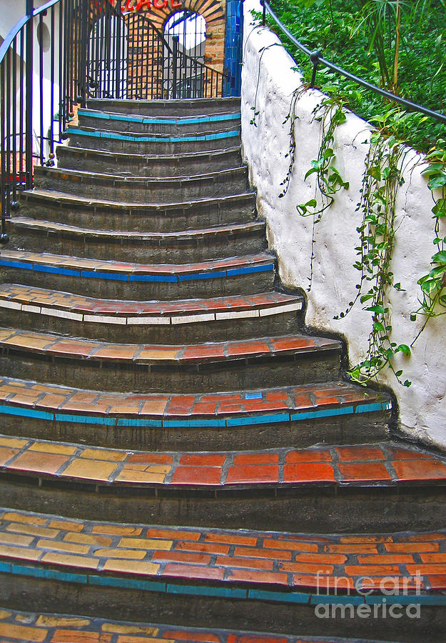 Architecture Photograph - Artful Stair Steps by Ann Horn