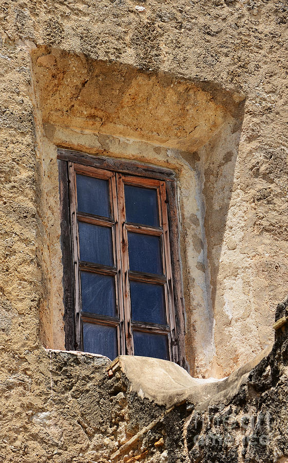 Artful Window at Mission San Jose in San Antonio Missions National Historical Park Photograph by Shawn OBrien