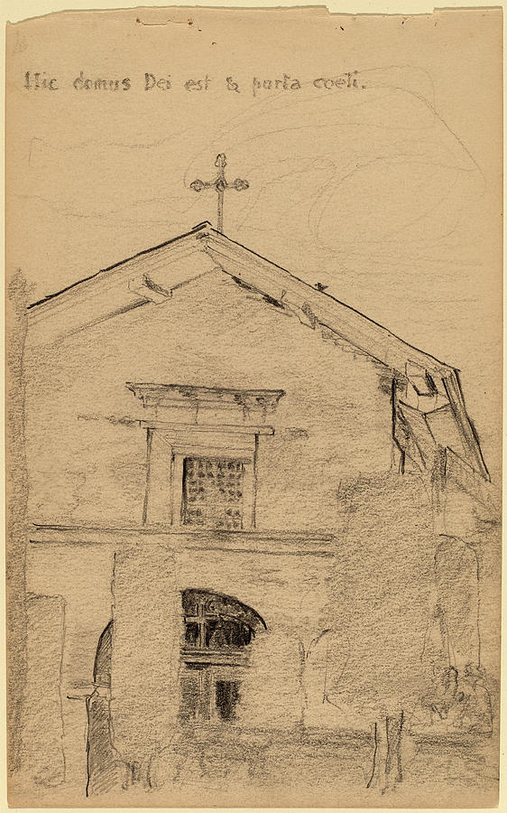 Arthur Drawing - Arthur B. Davies, Mission Dolores, San Francisco by Quint Lox