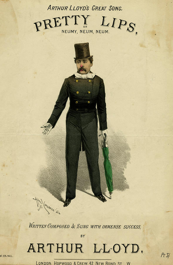 Arthur Lloyd (1839-1904) Music Hall Drawing by Mary Evans Picture Library