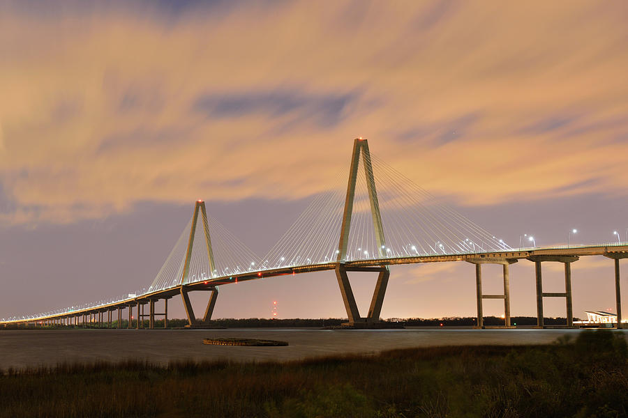 Arthur Ravenel Jr Bridge In Charleston Photograph by Aimintang