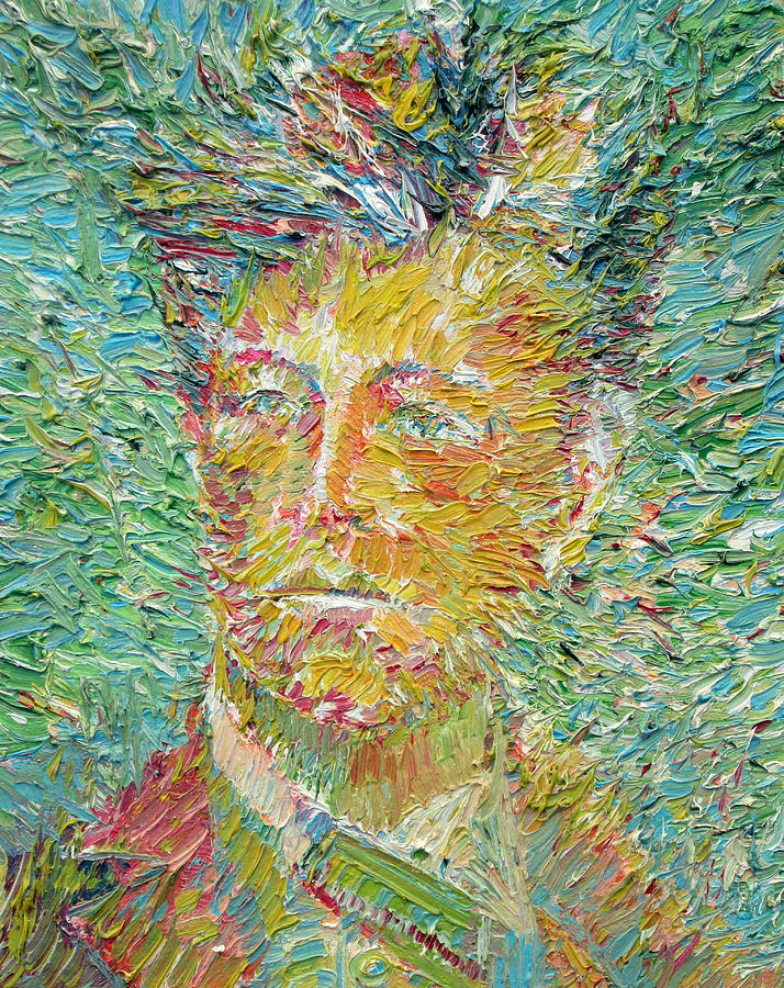 Arthur Rimbaud Oil Portrait Painting by Fabrizio Cassetta