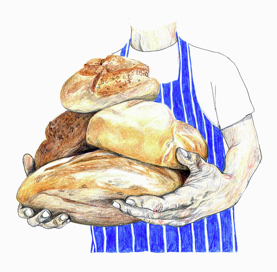 Artisan Baker Holding Armful Of Loaves Photograph by Ikon Ikon Images