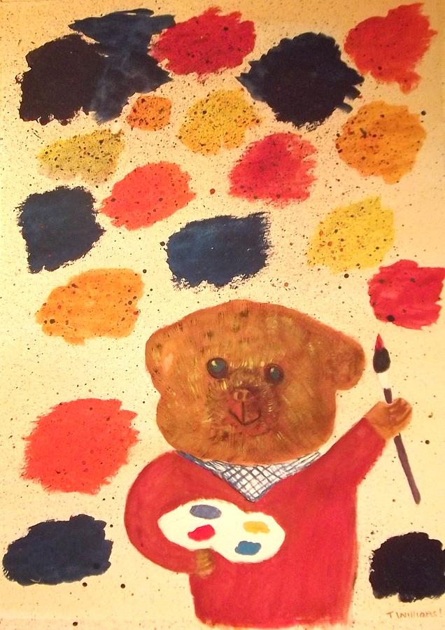 Bear Painting - Artisan the Bear by Tracey Williams