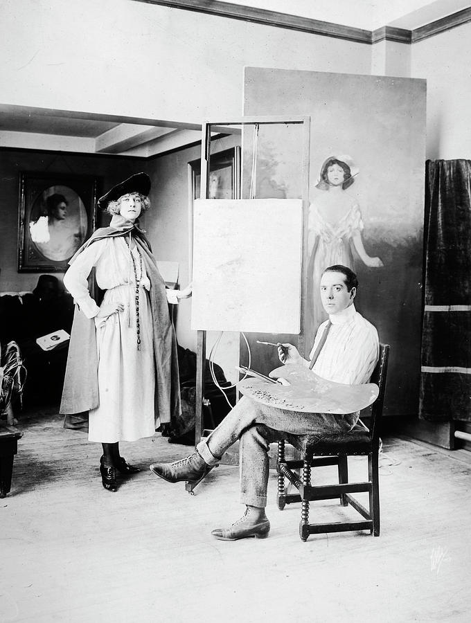 Artist And Model, C1905 by Granger