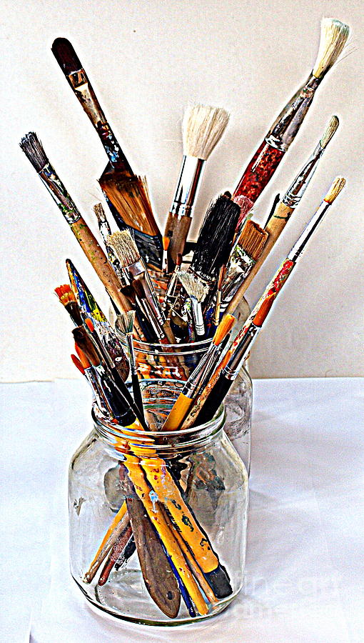 Artist Paintbrushes 2 Photograph by Eamonn Hogan