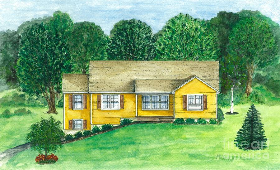Artist Rendition from Blueprints Painting by Michelle Welles