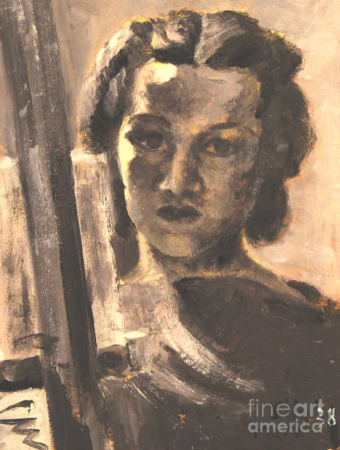 Artist Self Portrait 1938 Painting by Art By Tolpo Collection