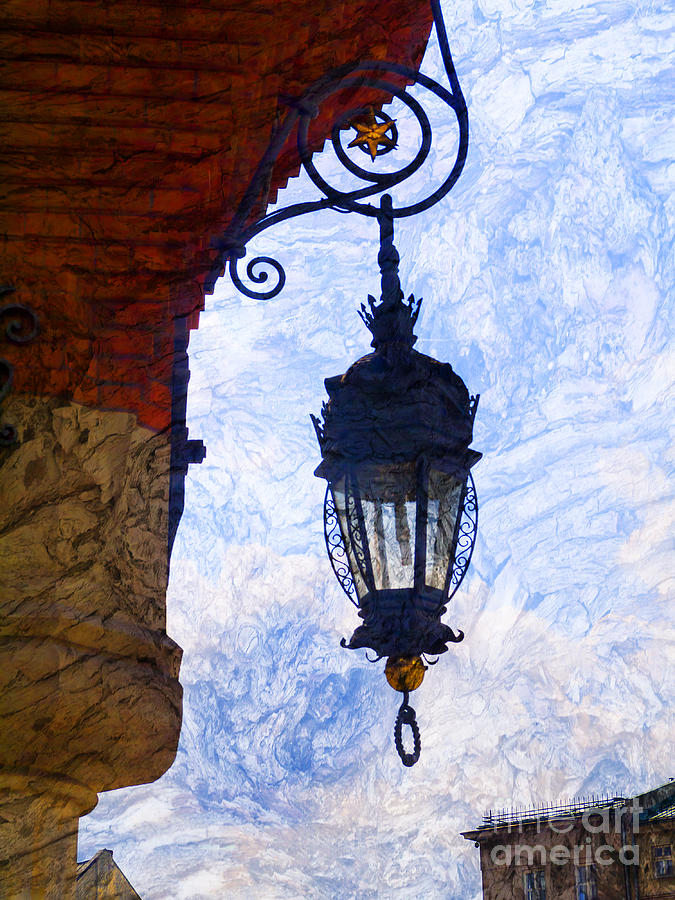 Artistic Cloth Hall Lamp Photograph by Brenda Kean