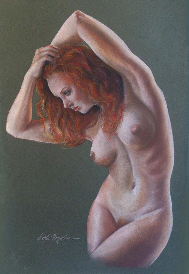 Nude Painting - Artistic nude by Leida Nogueira