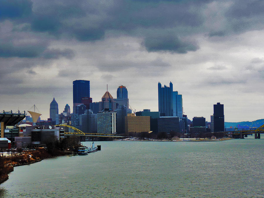 Artistic Pittsburgh Skyline Photograph