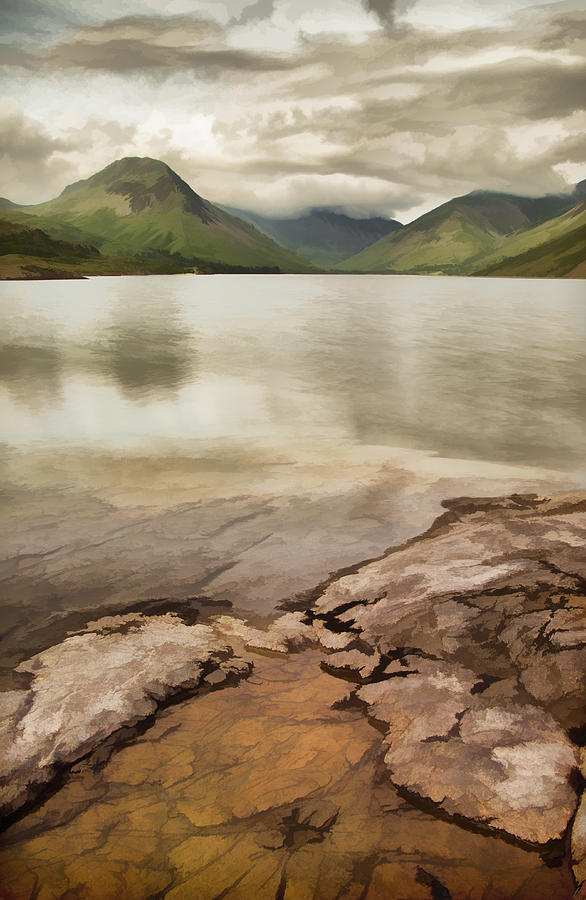 Artistic view of Wastwater in Lake District Photograph by Pete Hemington