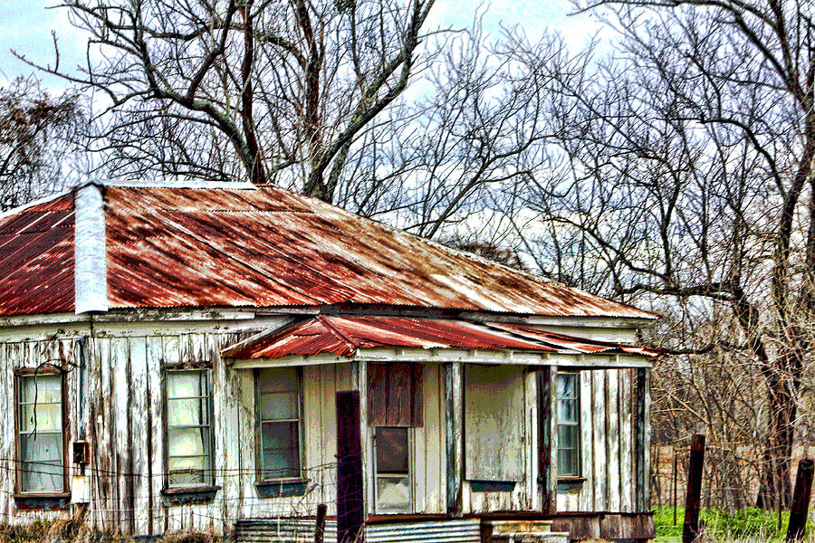 Artistic Weathered Old House Digital Art by Linda Phelps - Fine Art America