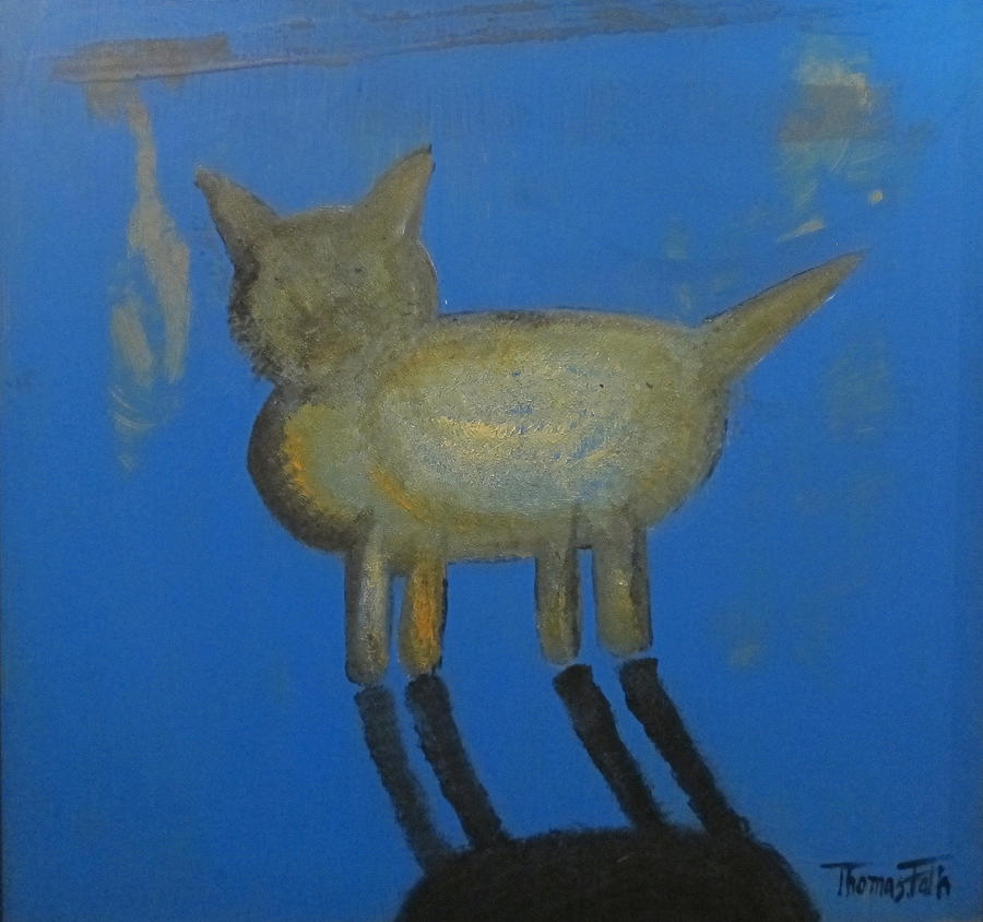 Artisto Cat Painting by Thomas Falk