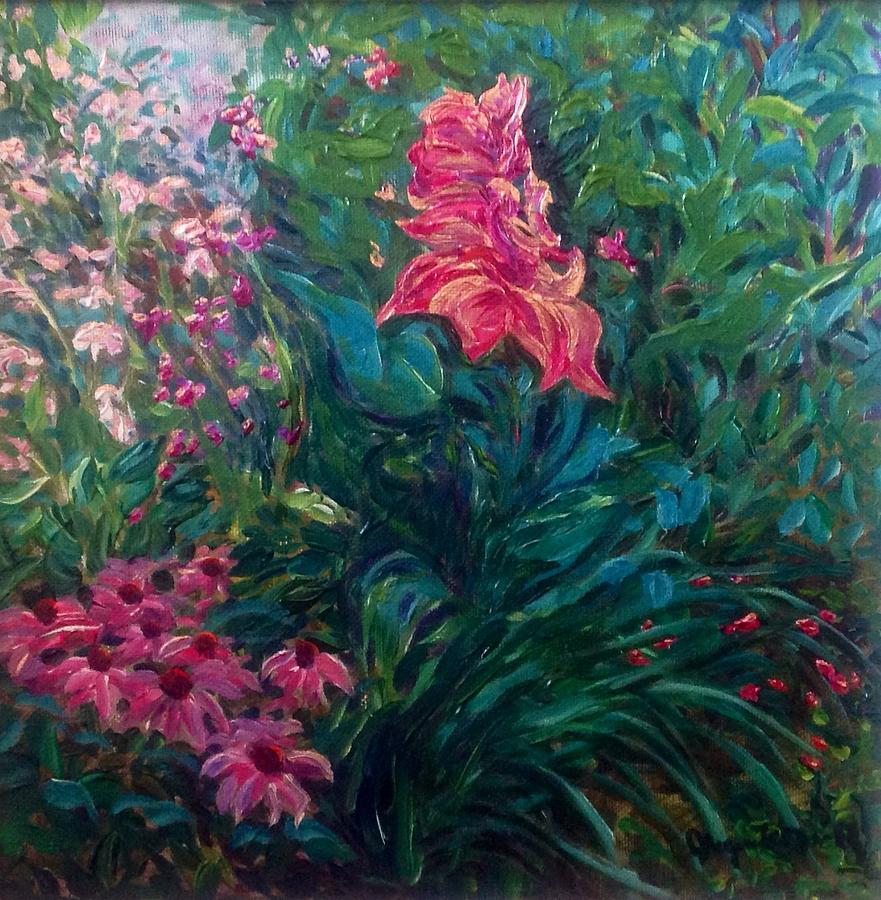 The Artist's Garden in Spring II by J Reynolds Dail The Artist's Garden in Spring II by J Reynolds Dail