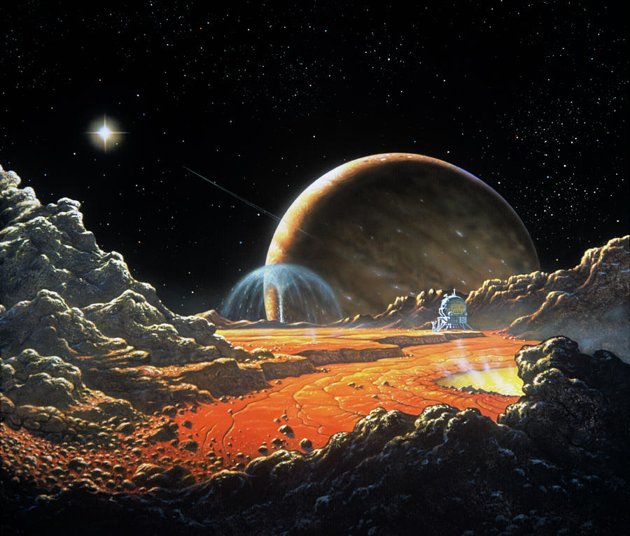 Artists Impression Of Io Photograph by David Hardy/science Photo Library