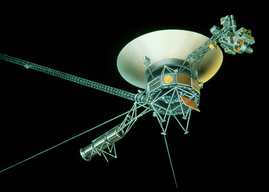 Artists Impression Of Voyager Spacecraft Photograph by David Hardy/science Photo Library
