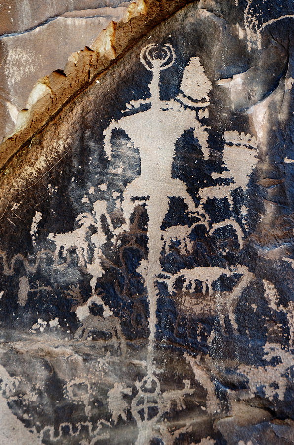 Art on Crack - Newspaper Rock State Historical  Photograph by Darin Volpe